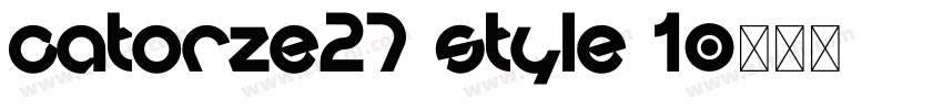 Catorze27 Style 1字体转换